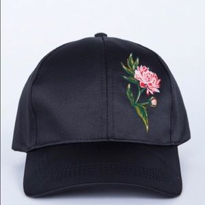 Velcro satin rose hat
